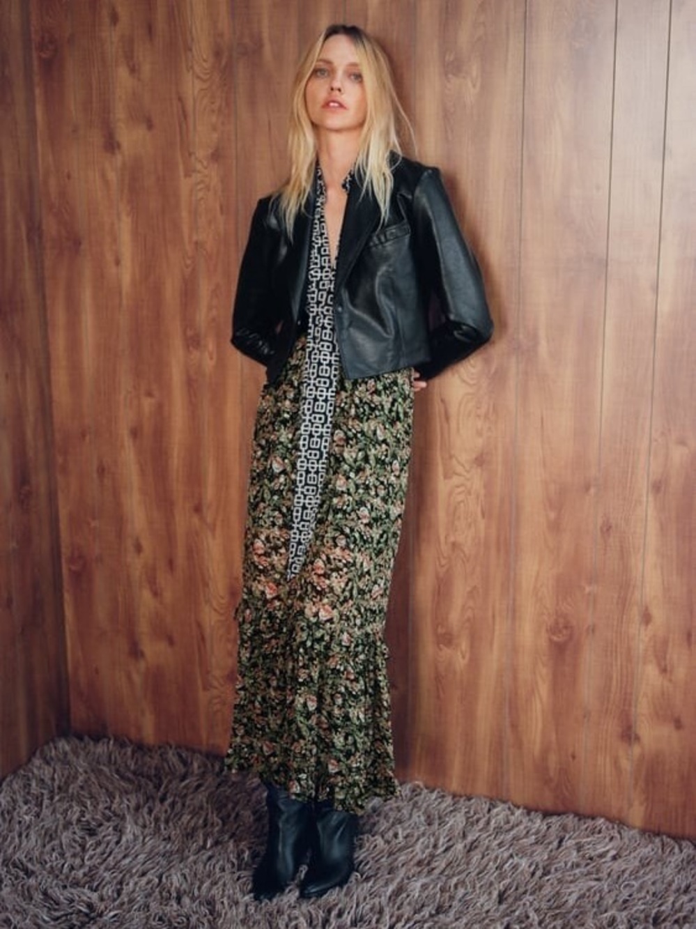 Zara Floral Print Skirt Size M